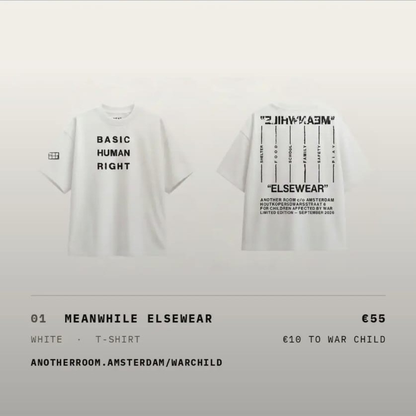 Meanwhile Elsewear tee, white